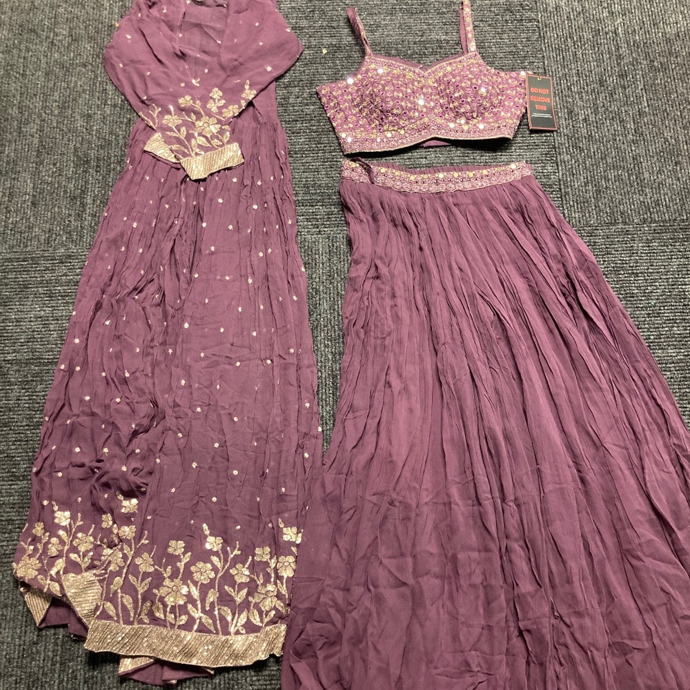 Purple Palazzo Kalki Fashion